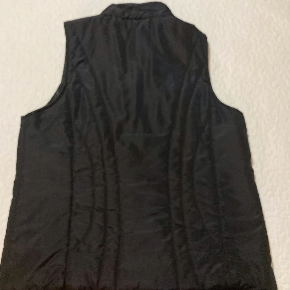 Jane Ashley Black Puffer Vest with Faux Fur Collar